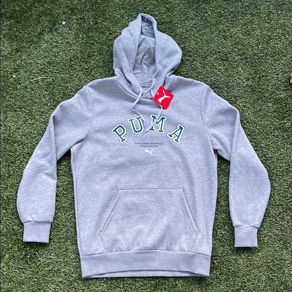 Puma Gray Classic Hoodie Sweater